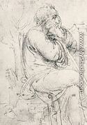 Seated Old Man - Leonardo Da Vinci