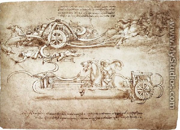 Assault Chariot With Scythes - Leonardo Da Vinci