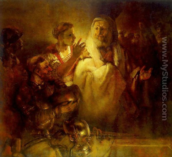 Peter Denouncing Christ 1660 - Rembrandt Van Rijn