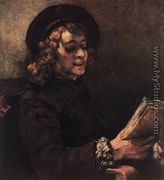 Titus Reading 1656 - Rembrandt Van Rijn