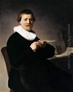 Man Sharpening a Quill 1632 - Rembrandt Van Rijn