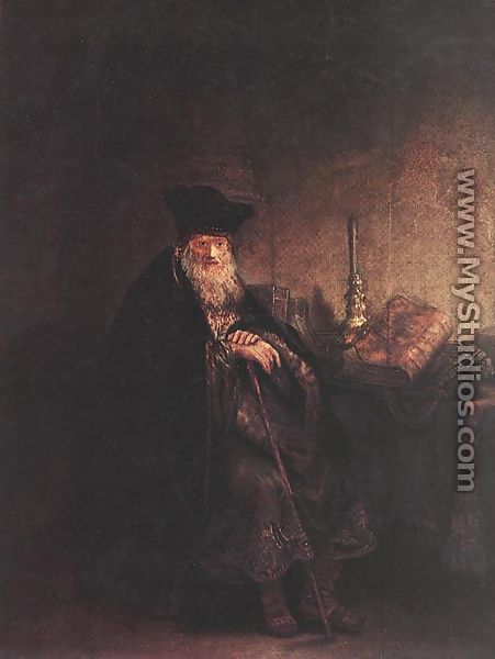 Old Rabbi 1642 - Rembrandt Van Rijn