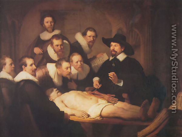 The Anatomy Lecture of Dr. Nicolaes Tulp 1632 - Rembrandt Van Rijn