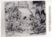 The Adoration Of The Sheperds With The Lamp - Rembrandt Van Rijn
