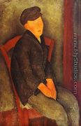 Seated Boy With Cap - Amedeo Modigliani