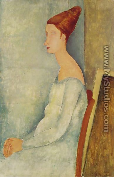 Portrait Of Jeanne Hebuterne In Profile I - Amedeo Modigliani