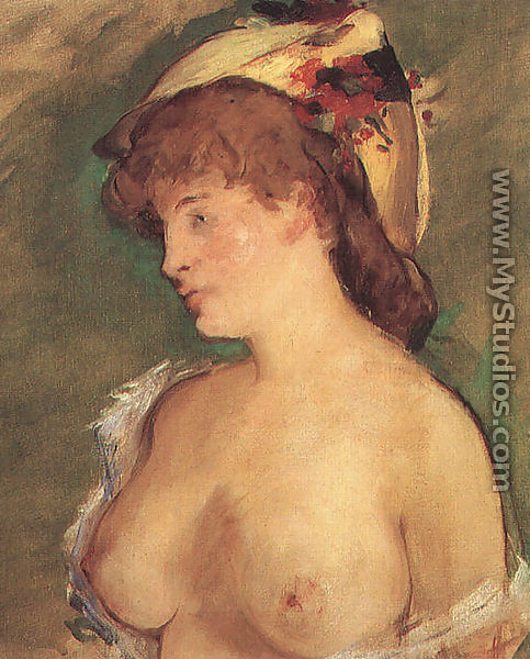 Blond Woman with Bare Breasts  1878 - Edouard Manet