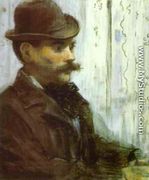 Man In A Round Hat   Alphonse Maureau - Edouard Manet