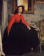 Portrait of Mademoiselle L.L. (Young Woman in a Red Jacket)  1864 - James Jacques Joseph Tissot