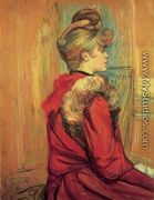 Girl In A Fur   Mademoiselle Jeanne Fontaine - Henri De Toulouse-Lautrec