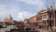 The Molo    Looking West - (Giovanni Antonio Canal) Canaletto