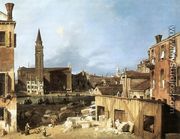 The Stonemason's Yard 1728 - (Giovanni Antonio Canal) Canaletto