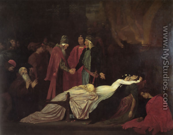 The Reconciliation Of The Montagues And Capulets Over The Dead Bodies Of Romeo And Juliet - Lord Frederick Leighton