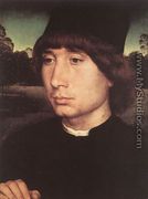 Portrait of a Young Man before a Landscape c. 1480 - Hans Memling