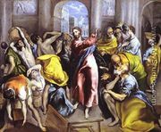 Christ Driving The Traders From The Temple Ii - El Greco (Domenikos Theotokopoulos)