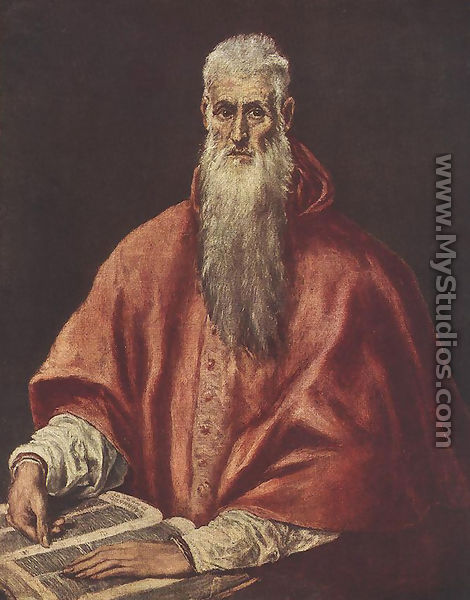 St Jerome as a Scholar 1600-14 - El Greco (Domenikos Theotokopoulos)