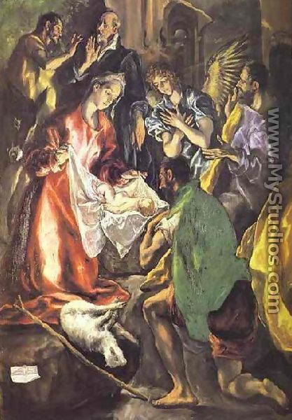 The Adoration Of The Shepherds Ii - El Greco (Domenikos Theotokopoulos)