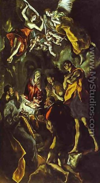 The Adoration Of The Shepherds Iii - El Greco (Domenikos Theotokopoulos)