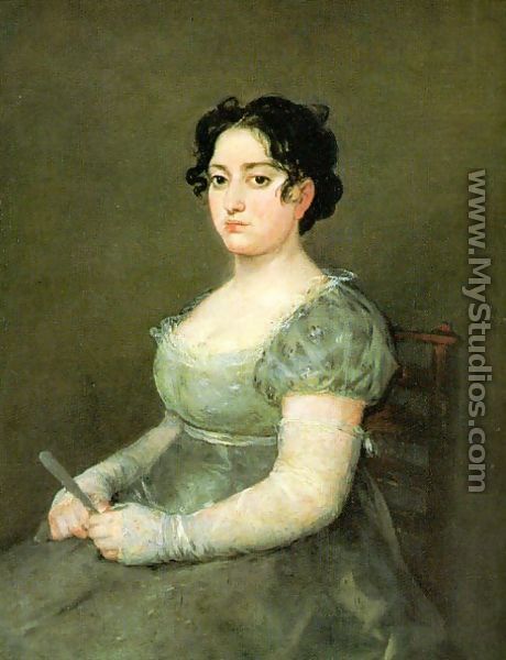 The Woman With A Fan - Francisco De Goya y Lucientes