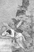 Caprichos  Plate 43  The Sleep Of Reason Produces Monsters - Francisco De Goya y Lucientes