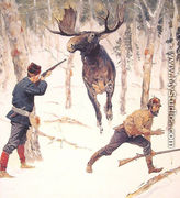 The Moose Hunt - Frederic Remington