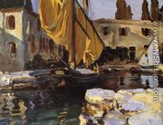 Boat With The Golden Sail  San Vigilio - John Singer Sargent