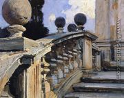 The Steps Of The Church Of S  S  Domenico E Siste In Rome - John Singer Sargent