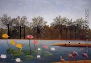 The Flamingoes - Henri Julien  Rousseau