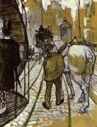 The Preliminaries Horse Of The Rails Bus Company - Henri De Toulouse-Lautrec
