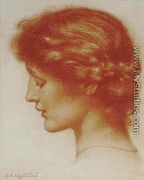 Portrait Of Rosalind - Edward Robert Hughes R.W.S.