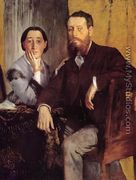 Edmond And Therese Morbilli - Edgar Degas