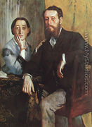 The Duke and Duchess Morbilli 1865 - Edgar Degas