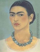 Self Portrait With Necklace - Frida Kahlo