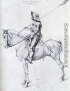 Man In Armor On Horseback - Albrecht Durer