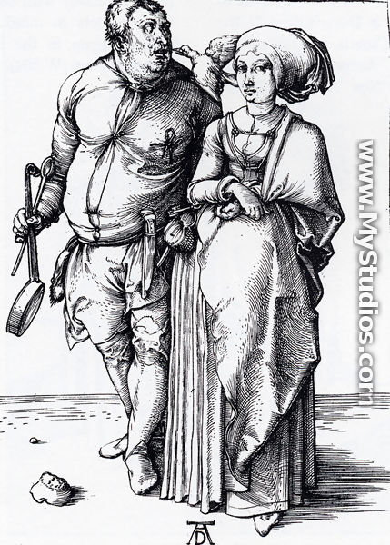 The Cook And His Wife - Albrecht Durer