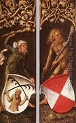 Sylvan Men With Heraldic Shields - Albrecht Durer