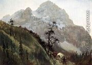 Western Trail  The Rockies - Albert Bierstadt