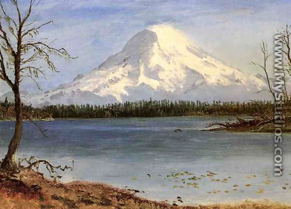 Lake In The Rockies - Albert Bierstadt