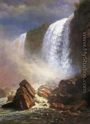 Falls Of Niagara From Below - Albert Bierstadt