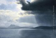 Approaching Thunderstorm On The Hudson River - Albert Bierstadt