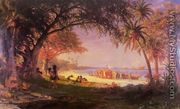The Landing Of Columbus - Albert Bierstadt
