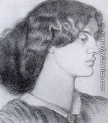 Portrait Of Jane Morris - Dante Gabriel Rossetti