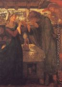 Tristram And Isolde Drinking The Love Potion - Dante Gabriel Rossetti