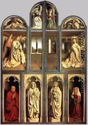 The Ghent Altarpiece (wings closed) 1432 - Jan Van Eyck