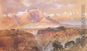 Cliffs Of The Rio Virgin  South Utah - Thomas Moran