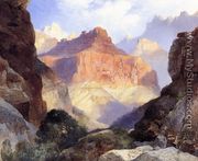 Under The Red Wall  Grand Canyon Of Arizona - Thomas Moran