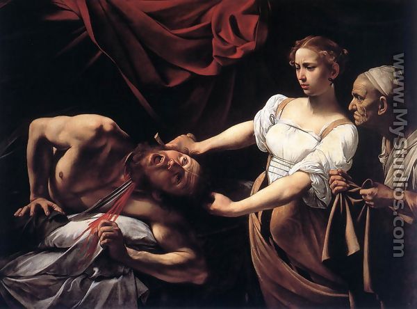 Judith Beheading Holofernes c. 1598 - (Michelangelo) Caravaggio