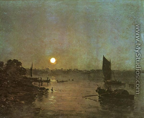 Moonlight  A Study At Millbank - Joseph Mallord William Turner