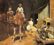 A Marketplace In Ispahan - Edwin Lord Weeks