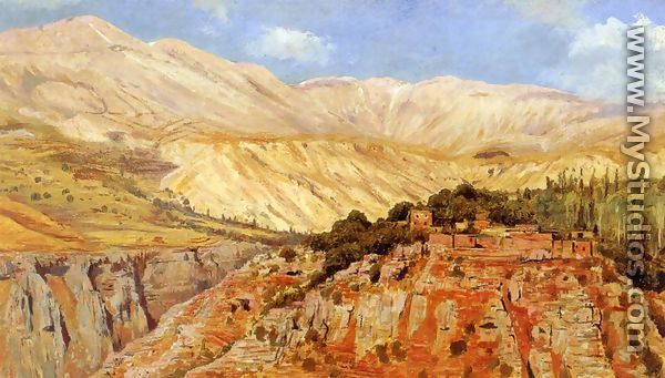 Village In Atlas Mountains  Morocco - Edwin Lord Weeks